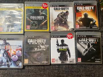 7 Call of Duty spellen + 1 Battlefield 4 voor PS3 beschikbaar voor biedingen