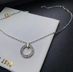 collier argent 925 cercle, Enlèvement ou Envoi, Avec pendentif, Comme neuf, Argent
