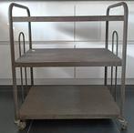 Vintage metalen trolley/serveerwagen., Ophalen, Huis en Inrichting