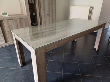 Tafel living met glasplaat beschikbaar voor biedingen