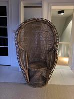Vintage ‘Emannuelle’ pauwen stoel, Enlèvement, Utilisé, Une, Osier ou Rotin