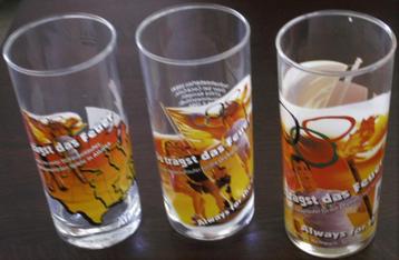 Complete set van 3 Duitse Coca Cola Glazen Atlanta  1996 beschikbaar voor biedingen