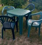 Table plus 4 chaises pour jardin ...., Jardin & Terrasse, Ensembles de jardin, Enlèvement, Utilisé