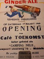 Gi der ale prachtive oude affiche 1960 middelkerke merchtem, Verzamelen, Ophalen of Verzenden, Zo goed als nieuw