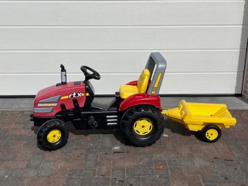Rolly Toys RTX traptractor met leuke kar beschikbaar voor biedingen