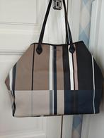 Super XL tas Coccinelle bruin blauw gestreept, Ophalen of Verzenden, Nieuw, Blauw, Handtas