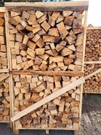 halfdroog en droog brandhout eik beuk es, Tuin en Terras, 3 tot 6 m³, Ophalen, Beukenhout, Blokken