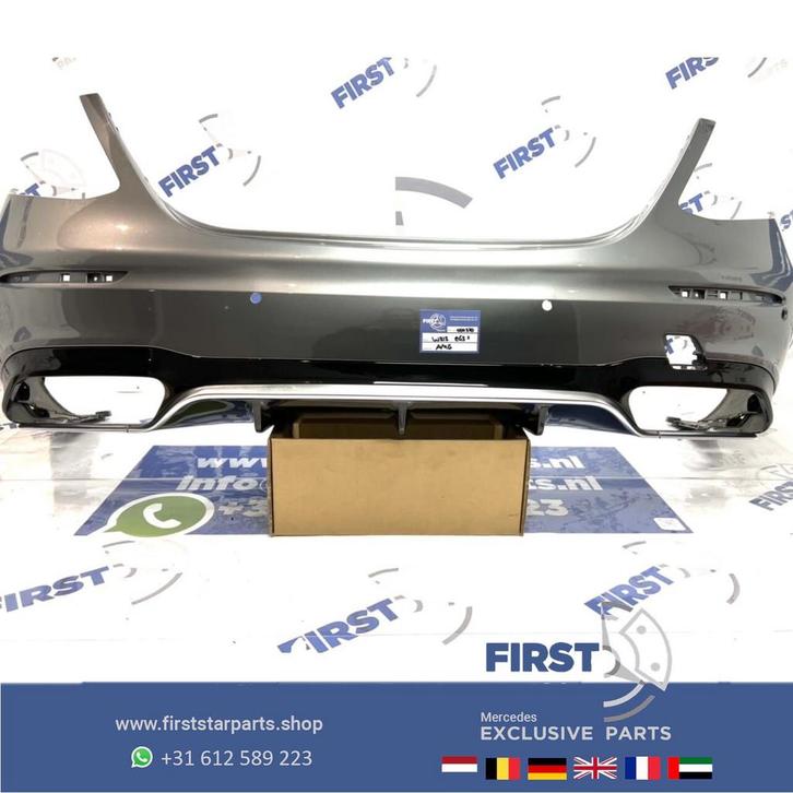 W213 E63 E63S AMG ACHTERBUMPER + DIFFUSER Mercedes E Klasse, Auto-onderdelen, Carrosserie, Bumper, Mercedes-Benz, Achter, Gebruikt