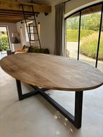 Ovalen tafel, Huis en Inrichting, Ophalen, Gebruikt, 100 tot 150 cm, 200 cm of meer
