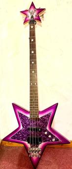 Basse Warwick Bootsy Collins star purple, Muziek en Instrumenten, Snaarinstrumenten | Gitaren | Bas, Zo goed als nieuw, Ophalen