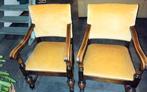 2 antieke fauteuils. Springveren in het zitvlak., Ophalen