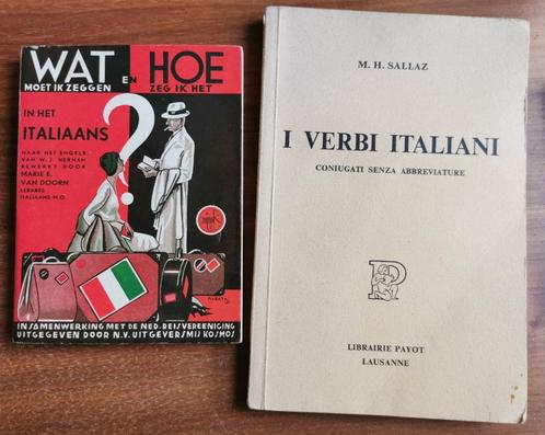 Vintage boekjes Italiaans - Wat en hoe - I Verbi. prijs/stuk, Livres, Langue | Langues Autre, Utilisé, Non-fiction, Enlèvement ou Envoi