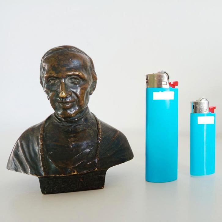 CYRIEL COUVREUR | Kardinaal Mercier | kleine buste in brons, Antiek en Kunst, Kunst | Beelden en Houtsnijwerken, Ophalen of Verzenden