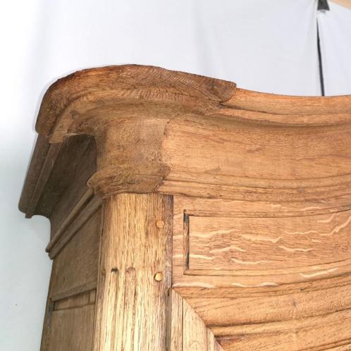 Antieke Franse bruids kleerkast in zware geloogde eik, Antiek en Kunst, Antiek | Meubels | Kasten, Ophalen
