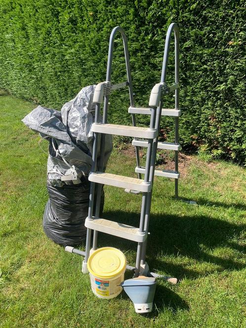 Intex zwembadladder, winterzeil en divers, Tuin en Terras, Zwembad-toebehoren, Gebruikt, Ophalen