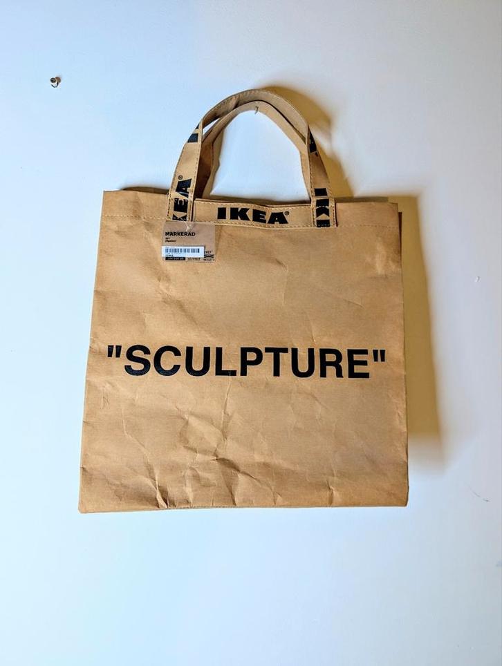 Ikea "sculpture"Markerad Verzamelobject 33L Virgil Abloh Tas, Handtassen en Accessoires, Tassen | Damestassen, Zo goed als nieuw