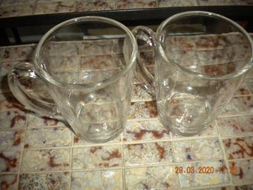Theeglazen (3st.) + koffieglas (1st.) beschikbaar voor biedingen