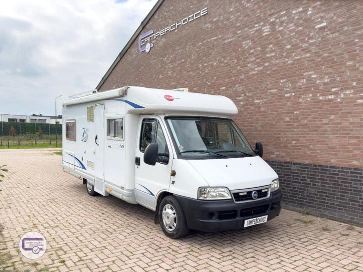 Burstner T615 | 2005 |128 PK | vol opties, Caravans en Kamperen, Mobilhomes, Bedrijf, tot en met 4, Half-integraal, Bürstner, Fiat