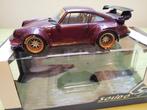 Porsche  (964) RWB Rauh-Welt Hekigyoku  paars 1:18 Solido, Hobby en Vrije tijd, Ophalen of Verzenden, Nieuw, Auto, Solido