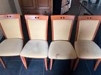 4 stevige houten stoelen – gratis af te halen, Huis en Inrichting, Ophalen, Hout, Gebruikt, Overige kleuren