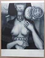 Delen JEF VAN TUERENHOUT / DE SPIEGEL / ZW-W LITHO / 55x42cm, Antiek en Kunst, Ophalen of Verzenden