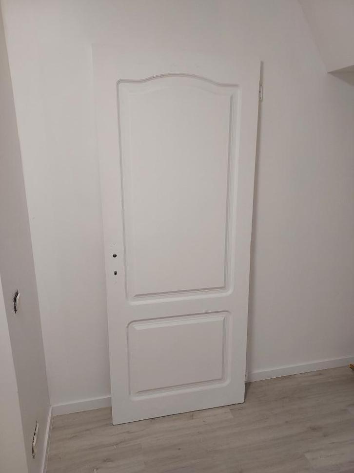 Binnendeuren Gratis, Doe-het-zelf en Bouw, Deuren en Vliegenramen, Gebruikt, Binnendeur, 200 tot 215 cm, 80 tot 100 cm, Hout, Ophalen