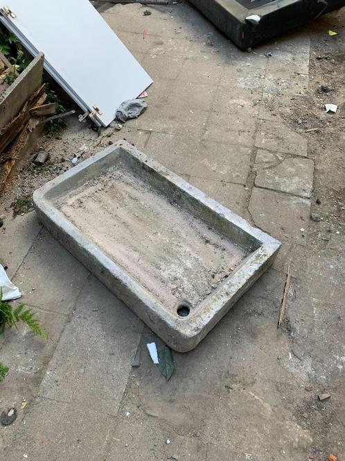 Vasque pierre bleu, Doe-het-zelf en Bouw, Sanitair, Zo goed als nieuw, Wastafel, Steen, Ophalen
