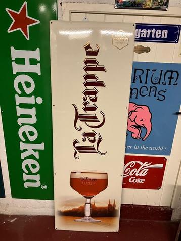 Emaille La Trappe bord, 150 x 50 cm beschikbaar voor biedingen