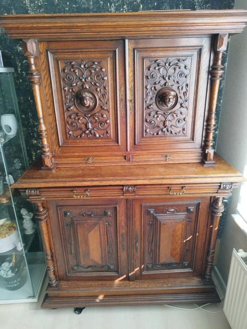 Antieke kast in neo-Renaissance stijl – eind 19e eeuw, Antiek en Kunst, Antiek | Meubels | Kasten, Ophalen