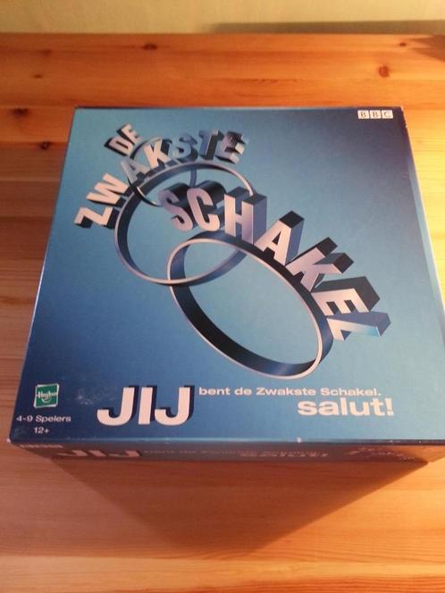 De Zwakste Schakel - Hasbro - BBC - 2001, Hobby en Vrije tijd, Gezelschapsspellen | Bordspellen, Zo goed als nieuw, Een of twee spelers