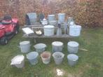 Groot lot zinken voorwerpen in goede staat, Tuin en Terras, Ophalen