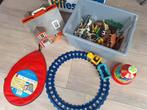 Boerderij, diertjes, trein playmobil, , voetbal, tol, Ophalen, Gebruikt