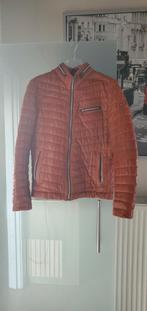 Milestone Jas echt leder maat 48/Small Oranje / cognac kleur, Comme neuf, Taille 48/50 (M), Enlèvement ou Envoi, Orange