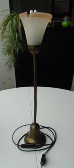 TAFELLAMP SLANK KOPER FLEXIBELE POOT., Ophalen of Verzenden