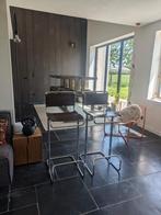 2 originele Mart Stam Linea Veam barkrukken in bruin leder., Ophalen, Zo goed als nieuw