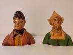 Figurines anciennes de couple de fermiers hollandais, poteri, Enlèvement ou Envoi