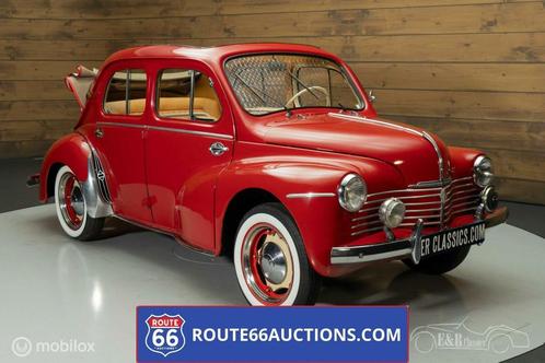 Renault 4CV Cabriolet 1951 | Route 66 auctions, Auto's, Oldtimers, Bedrijf, Te koop, Open dak, Renault, Benzine, Cabriolet, 4 deurs