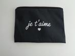 Trousse de toilette ou autre. Inscrit je t'aime Neuf, Handtassen en Accessoires, Toilettassen, Verzenden, Nieuw, Zwart, Heer of Dame