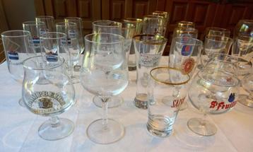 Verres à bière, à la pièce ou le lot complet  beschikbaar voor biedingen
