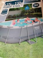 Bestway 424 x 250 x100cm. 2 maanden uitgestaan in tuin., Tuin en Terras, Ophalen, Zo goed als nieuw