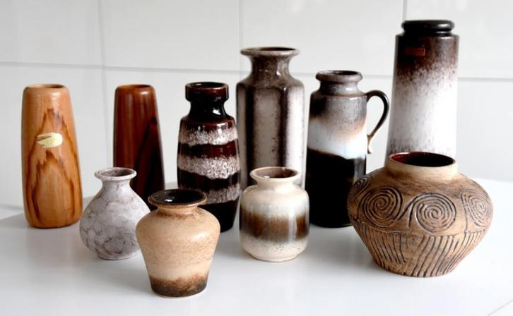 Partij vintage vazen, Tuin en Terras, Bloempotten, Zo goed als nieuw, Ophalen