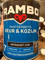 Rambo dekkende beits antracietgrijs 0,75liter, Ophalen of Verzenden, Nieuw