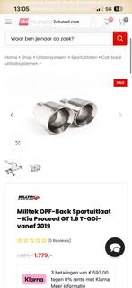 Uitlaat sierstukken Milltek, Auto-onderdelen, Ophalen, Nieuw, Kia