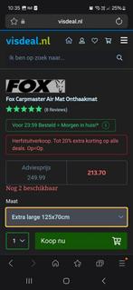 Fox airmaster xxl, Ophalen