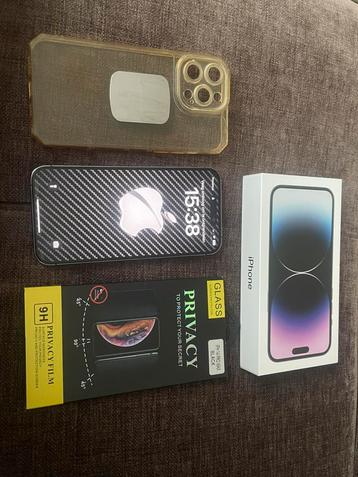 Nieuwstaat iphone 14 pro max 256 gb 90% & extra’s 630 € beschikbaar voor biedingen