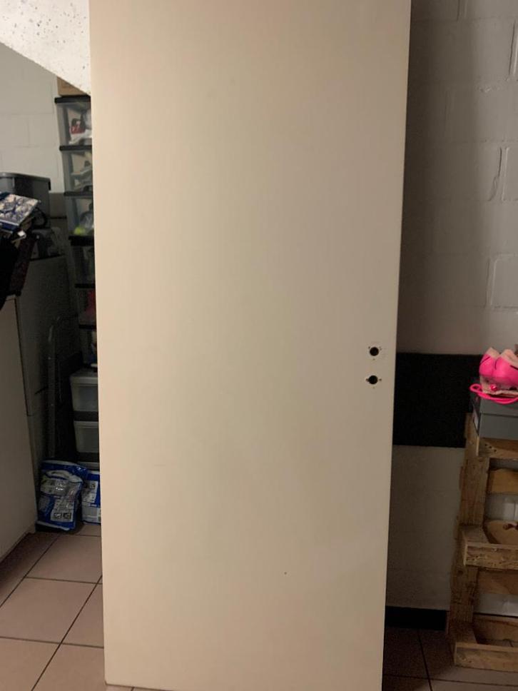 3 verfdeuren, Doe-het-zelf en Bouw, Deuren en Vliegenramen, Gebruikt, Binnendeur, 200 tot 215 cm, Hout, Ophalen