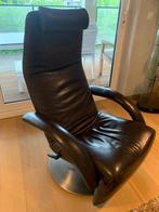 Jori relaxzetel Yoga donkerbruin leder verstelbaar rond voet, Huis en Inrichting, Ophalen, Gebruikt, Rond, Leer