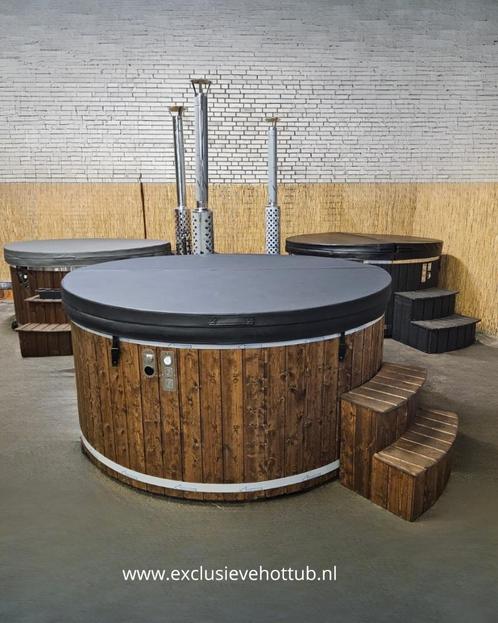 Exclusieve Hottub met geintegreerde kachel (DIRECT LEVERBAAR, Tuin en Terras, Zwembad-toebehoren, Nieuw, Filter, Ophalen of Verzenden