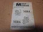 Italiaans werkplaatshandboek Minarelli MR4 - MR6 motorblok, Nieuw, Overige merken, Ophalen of Verzenden