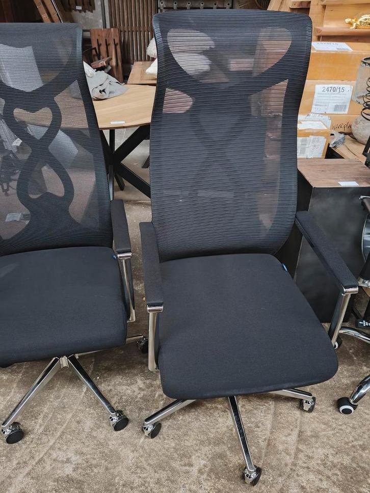 Ergonomische zwarte bureaustoel (PROMO), Maison & Meubles, Chaises de bureau, Neuf, Chaise de bureau, Noir, Ergonomique, Enlèvement